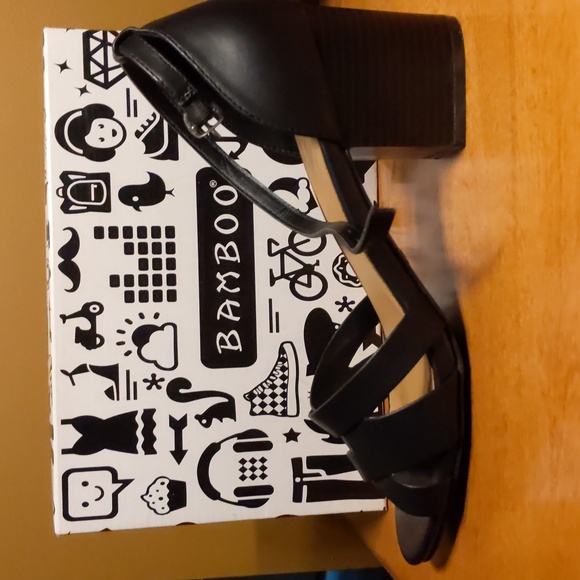 Black Bamboo high heels size 10 - Picture 11 of 12